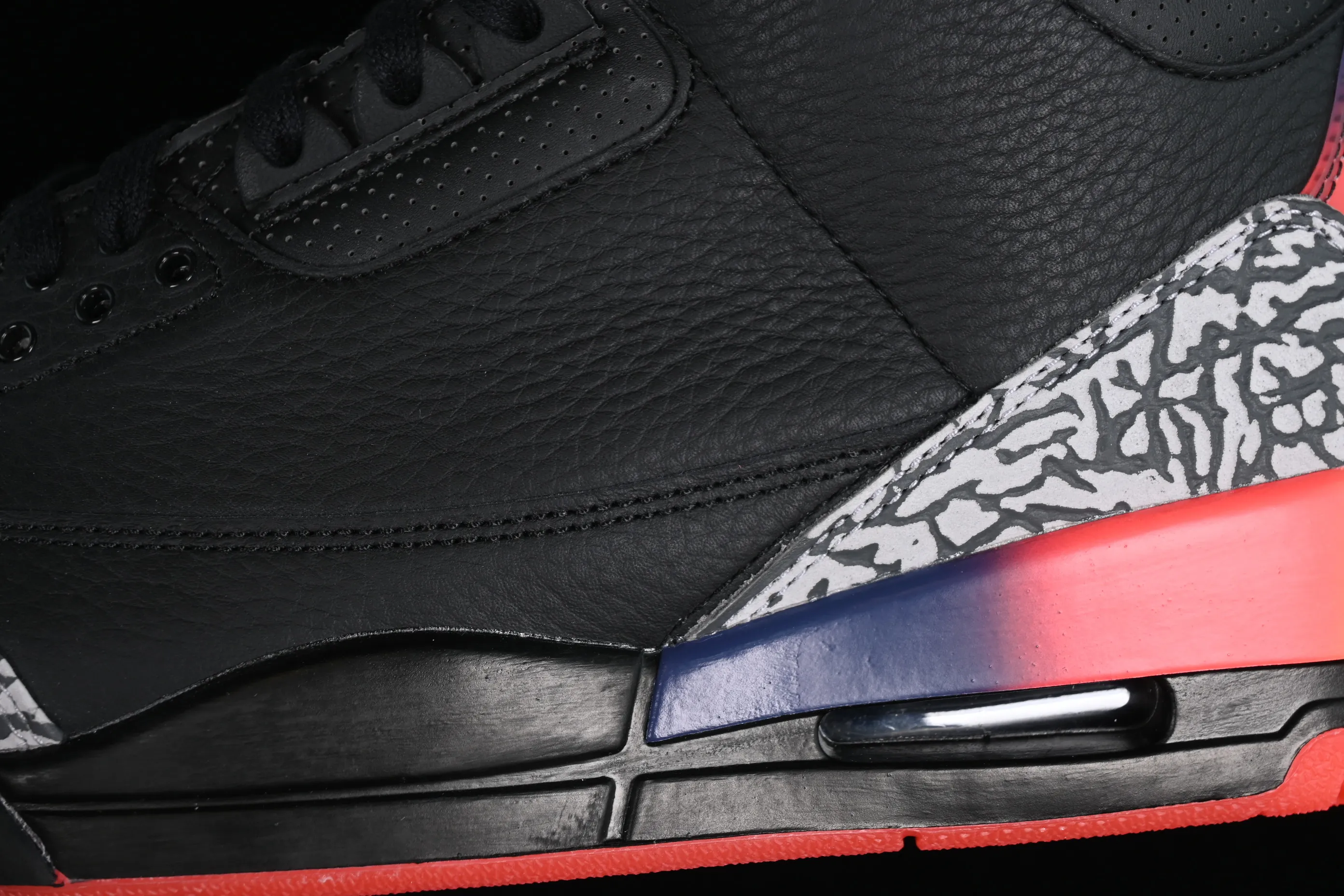 All categories Air Jordan Jordan series basketball shoes Air Jordan 3 LW version J Balvin x Air Jordan 3 Retro "Rio" AJ3 Joe 3 Black Rainbow FN0344-001